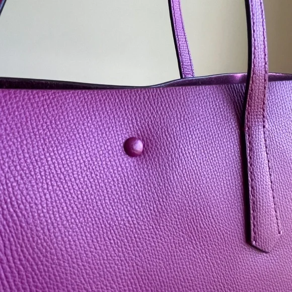 Kate Spade Molly Tote with Wristlet Metallic Pink - Picture 10 of 17